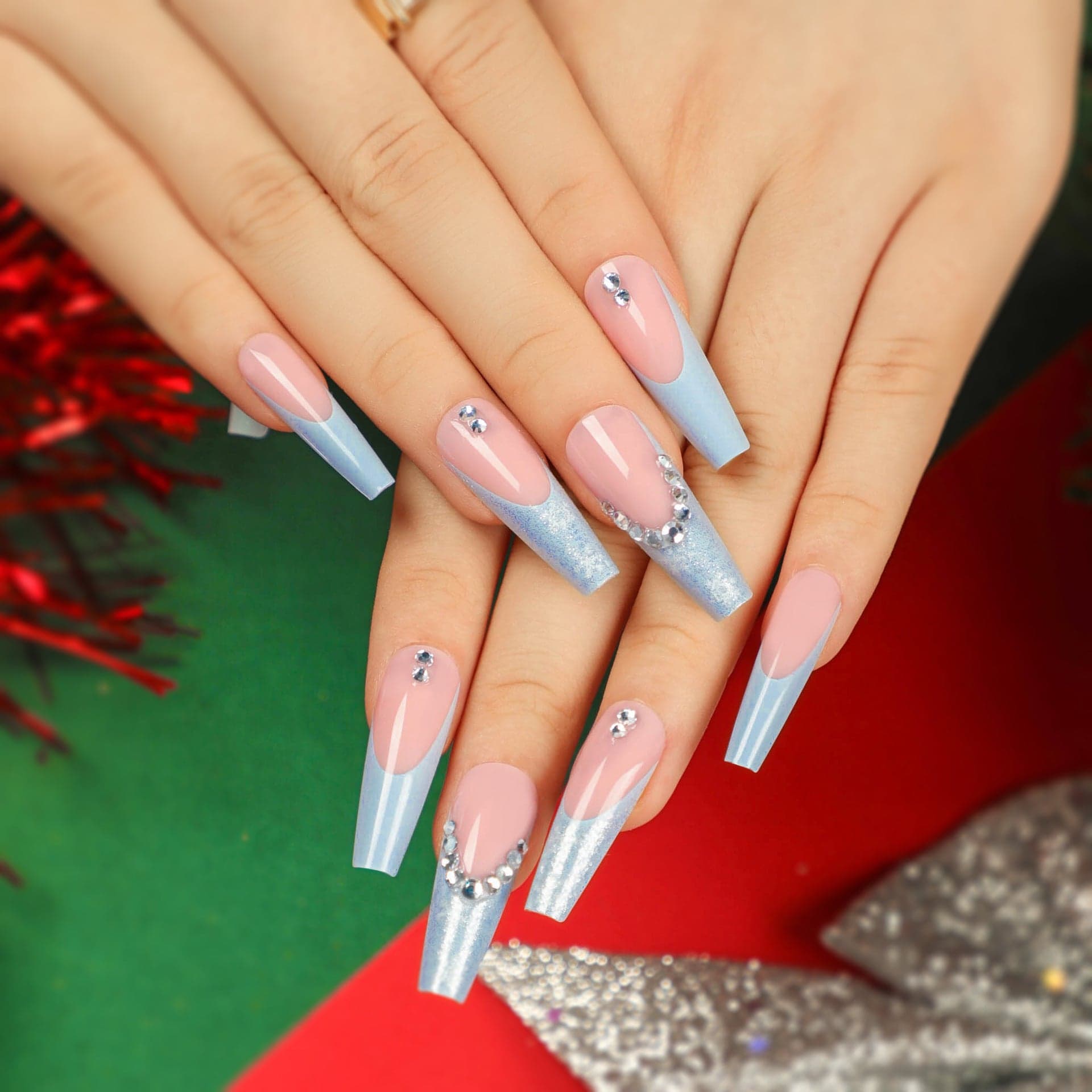 Diamond Press On Nails