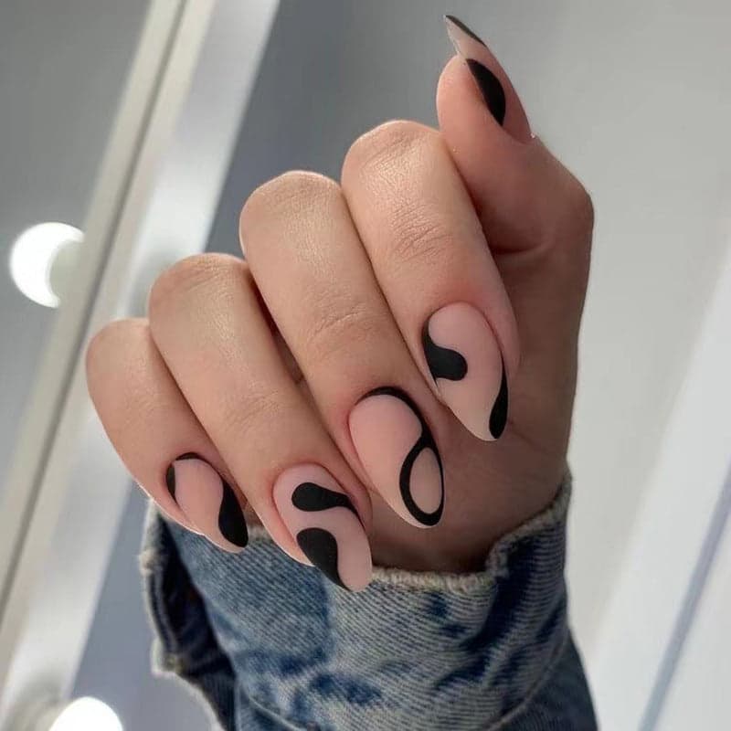 Almond French Press On Nails