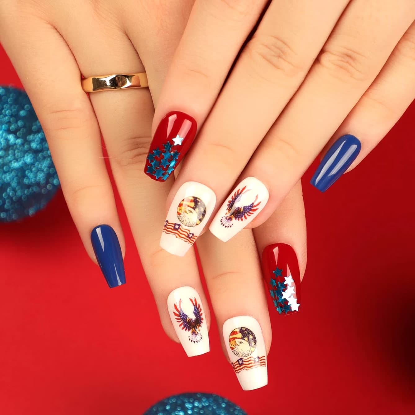 Ballet Independence Day Press On Nails